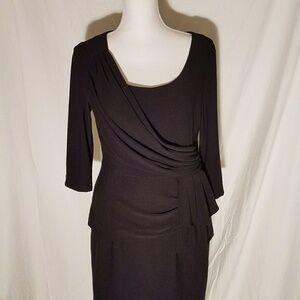 Kay Unger Black Dress Size 8 NWOT w Defect